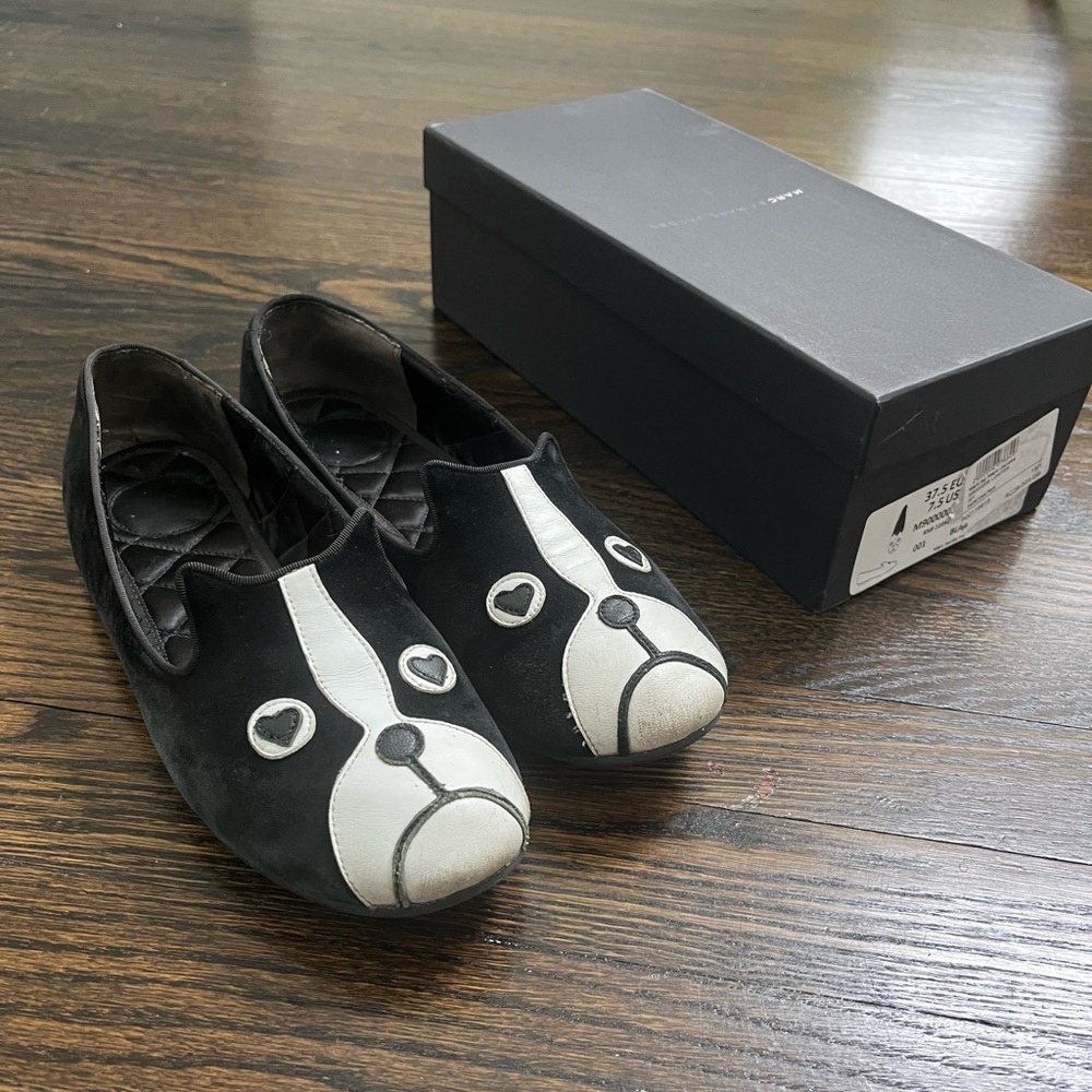 Marc By Marc Jacobs Black and White Flats